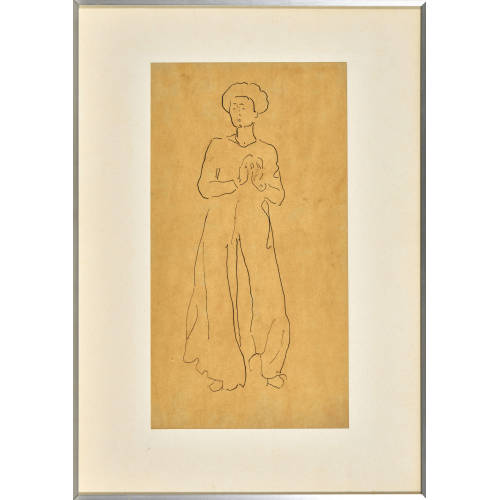 FERDINAND HODLER : Studie zu 'Die Empfindung' (DOBIASCHOFSKY AUKTIONEN AG)
