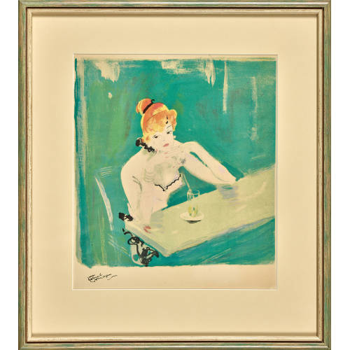 JEAN-GABRIEL DOMERGUE : Jeune femme (DOBIASCHOFSKY AUKTIONEN AG)