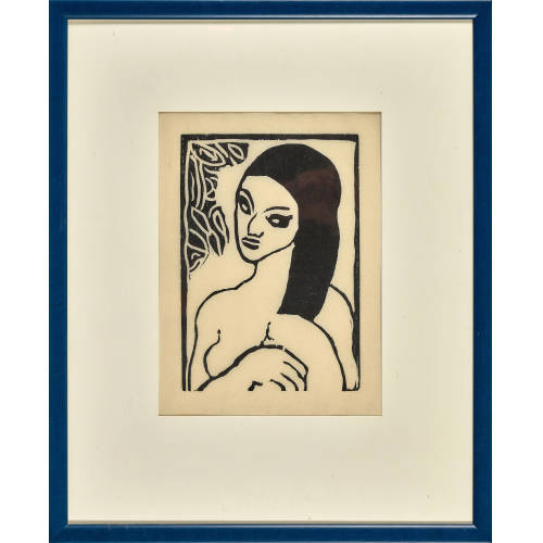 MAURICE DE VLAMINCK : 'Jeune fille se coiffant' (DOBIASCHOFSKY AUKTIONEN AG)