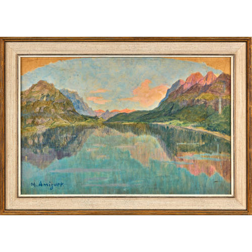 MARCEL AMIGUET : Bergsee (DOBIASCHOFSKY AUKTIONEN AG)