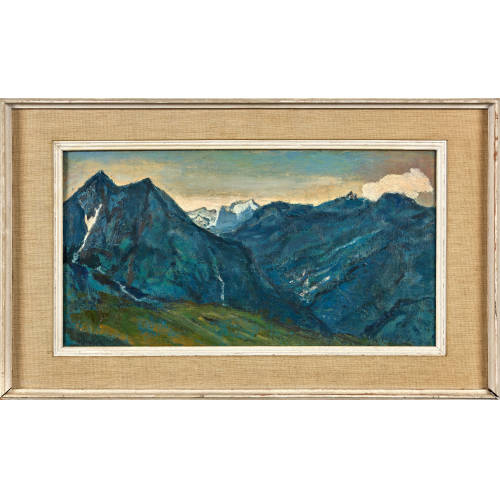VICTOR SURBEK : 'Blick von Alp Mettau ins Tal von Arolla' (DOBIASCHOFSKY AUKTIONEN AG)