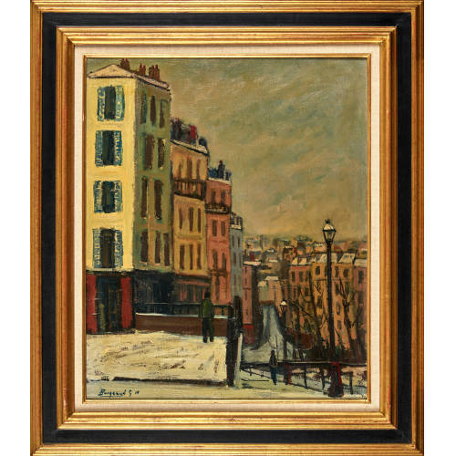 GEORGES BORGEAUD : 'Rue Edouard Muller (Paris)' (DOBIASCHOFSKY AUKTIONEN AG)