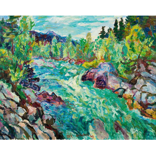 KARL GERBER : 'Fr�hlingslandschaft' (DOBIASCHOFSKY AUKTIONEN AG)