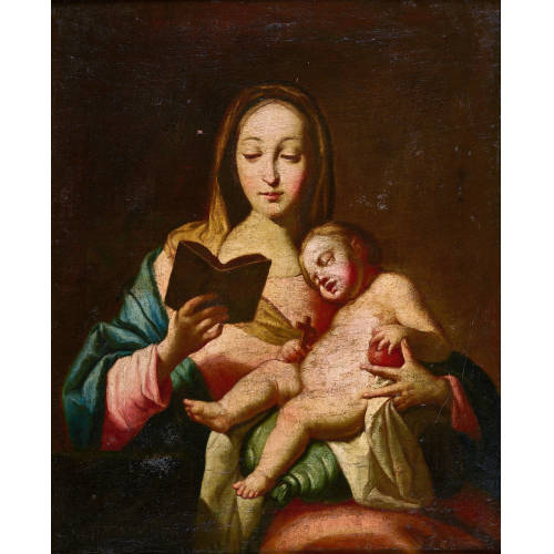 FRANCESCO TREVISANI : Madonna con bambino dormiente (DOBIASCHOFSKY AUKTIONEN AG)
