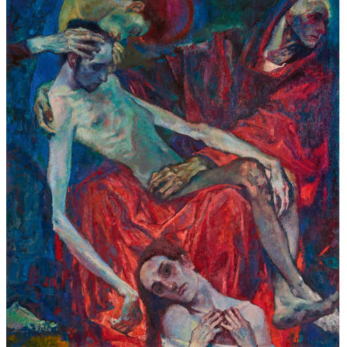 HANS WULZ : Beweinung Christi (DOBIASCHOFSKY AUKTIONEN AG)