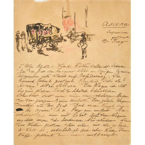 MARIANNE VON WEREFKIN : Blatt aus den 'Ascona-Impressionen' (DOBIASCHOFSKY AUKTIONEN AG)