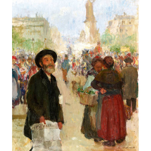 JULES ADLER : Le vendeur de journaux (DOBIASCHOFSKY AUKTIONEN AG)