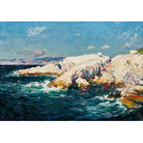 JEAN-BAPTISTE JOSEPH OLIVE : Bord de c�te (DOBIASCHOFSKY AUKTIONEN AG)