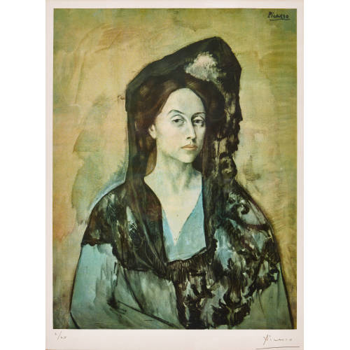 PABLO PICASSO : Portr�t von Benedetta Canals (DOBIASCHOFSKY AUKTIONEN AG)