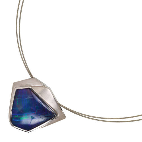 OPAL-ANH�NGER MIT KETTE : (DOBIASCHOFSKY AUKTIONEN AG)
