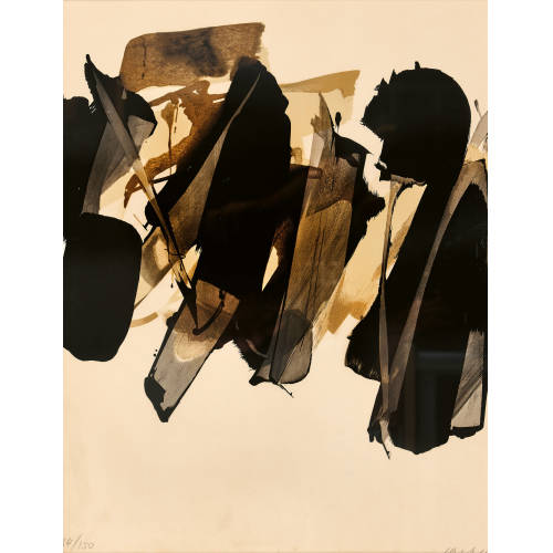 PIERRE SOULAGES : 'Lithographie No. 14' (DOBIASCHOFSKY AUKTIONEN AG)