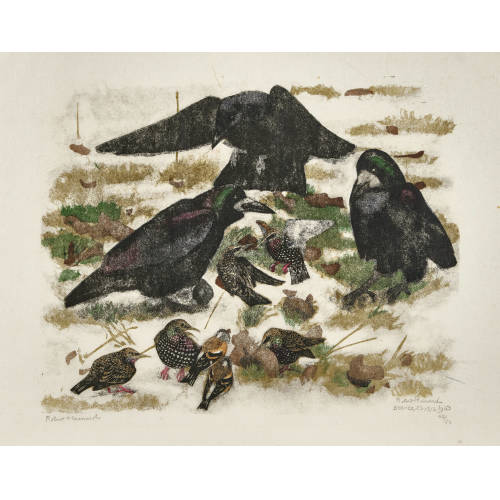 ROBERT HAINARD : 'Freux, corneille, �tourneaux, pinsons du Nord' (DOBIASCHOFSKY AUKTIONEN AG)