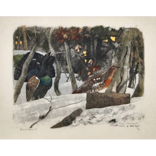 ROBERT HAINARD : 'Grand-coq, poule et ciel d'aube' (DOBIASCHOFSKY AUKTIONEN AG)