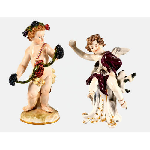 PAAR FIGUREN : Meissen, um 1860-1924 (K�nigliche Porzellan Manufaktur) (DOBIASCHOFSKY AUKTIONEN AG)