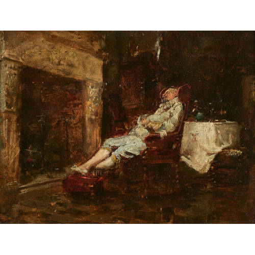 MARIANO FORTUNY Y CARBO MARSAL : Schlafender Kavalier (DOBIASCHOFSKY AUKTIONEN AG)