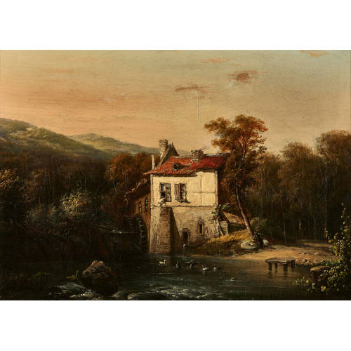 19. JH. ENGLAND : M�hle am Fluss (DOBIASCHOFSKY AUKTIONEN AG)