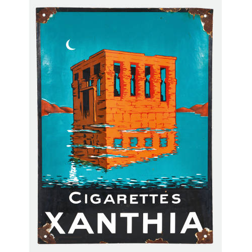 EMAILSCHILD : Cigarettes Xanthia, Schweiz, um 1930 (DOBIASCHOFSKY AUKTIONEN AG)