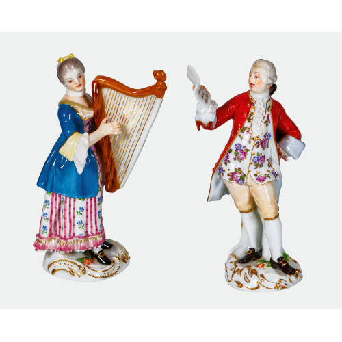 PAAR FIGUREN : Meissen, 1984 bzw. 1989 (Staatliche Porzellan Manufaktur) (DOBIASCHOFSKY AUKTIONEN AG)