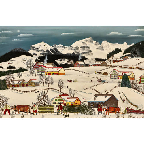 ALBERT MANSER : Winterlandschaft im Appenzellerland (DOBIASCHOFSKY AUKTIONEN AG)