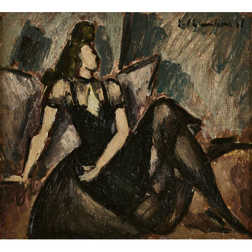 �MILE FRAN�OIS CHAMBON : 'Le fauteuil bleu/Helene Muller' (DOBIASCHOFSKY AUKTIONEN AG)