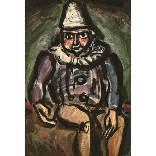 GEORGES ROUAULT : 'Le vieux Clown' (DOBIASCHOFSKY AUKTIONEN AG)