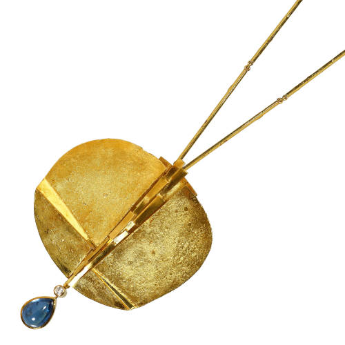 SAPHIR-BRILLANT-ANH�NGER MIT KETTE : Othmar Zschaler, Bern, (DOBIASCHOFSKY AUKTIONEN AG)