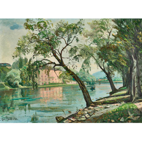 LOUIS-AM�D�E BAUDIT : 'Le sentier des Saules et le pont du Sous-Terre' (DOBIASCHOFSKY AUKTIONEN AG)