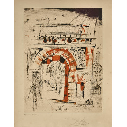 SALVADOR DAL� : 'Porte Saint-Denis' (DOBIASCHOFSKY AUKTIONEN AG)