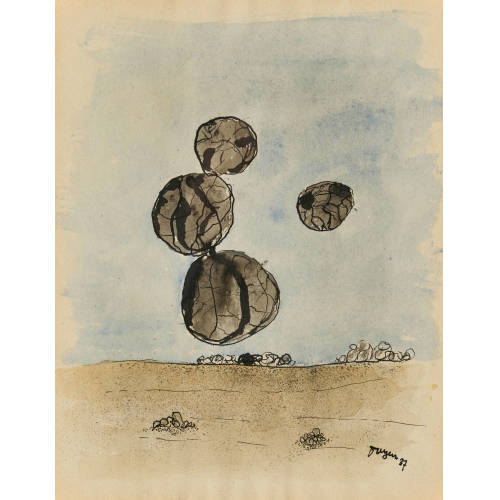 MARIE TOYEN : Composition surrealiste (DOBIASCHOFSKY AUKTIONEN AG)