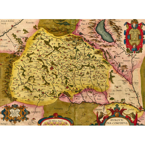 ABRAHAM ORTELIUS : 'Burgundiae comitatus' (DOBIASCHOFSKY AUKTIONEN AG)