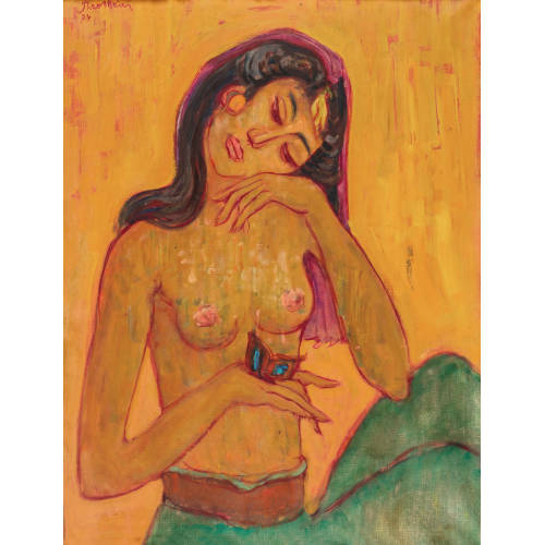 THEO (AUCH THEOMEIER) MEIER : 'Junge Balinesin mit Schmetterling' (DOBIASCHOFSKY AUKTIONEN AG)
