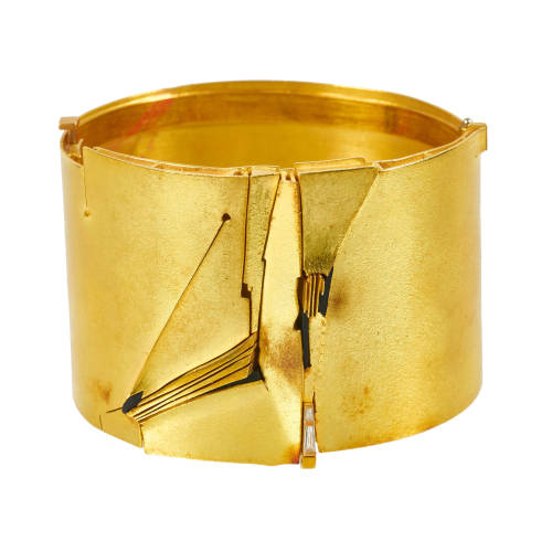 GOLD-ARMSPANGE : Othmar Zschaler, Bern, 1974 (DOBIASCHOFSKY AUKTIONEN AG)