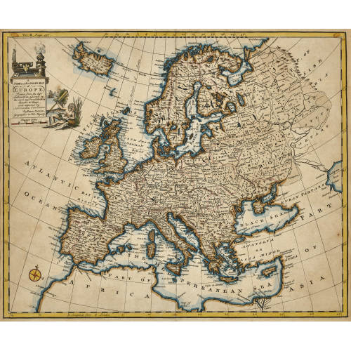 EMANUEL BOWEN : 'A new and accurate map of Europe' (DOBIASCHOFSKY AUKTIONEN AG)