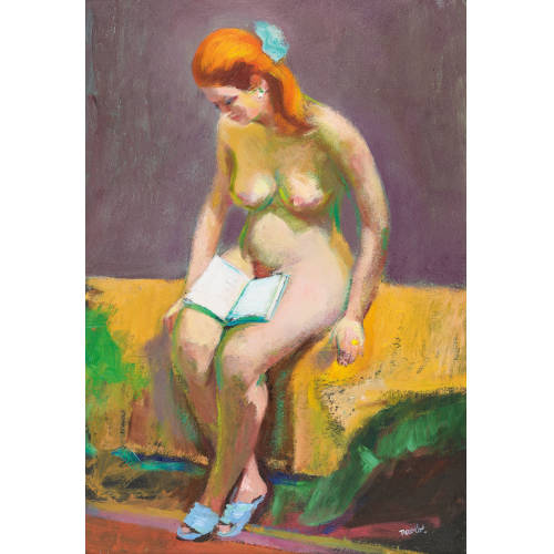 PAUL JAKOB) PAOLO (EIGTL. M�LLER : 'Die Lesende' (DOBIASCHOFSKY AUKTIONEN AG)