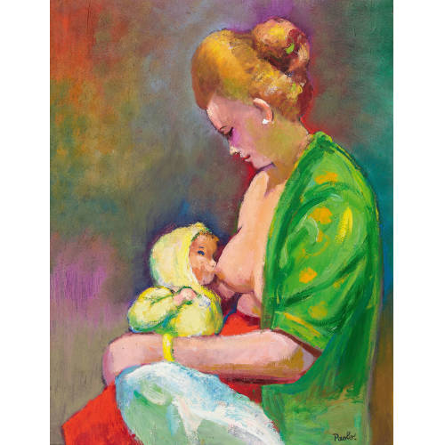 PAUL JAKOB) PAOLO (EIGTL. M�LLER : Stillende Mutter (DOBIASCHOFSKY AUKTIONEN AG)