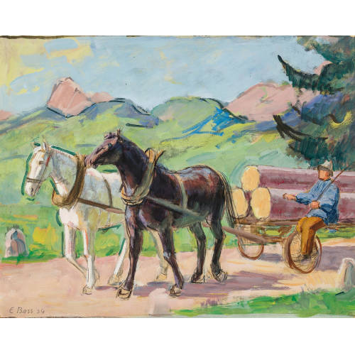 EDUARD BOSS : Holzfuhre (DOBIASCHOFSKY AUKTIONEN AG)