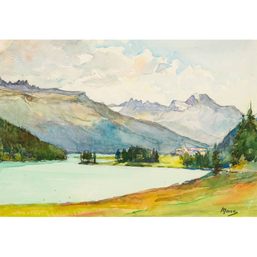 NICOLAS (GEN. MARC) MARKOVITCH : 'St. Moritz See' (DOBIASCHOFSKY AUKTIONEN AG)