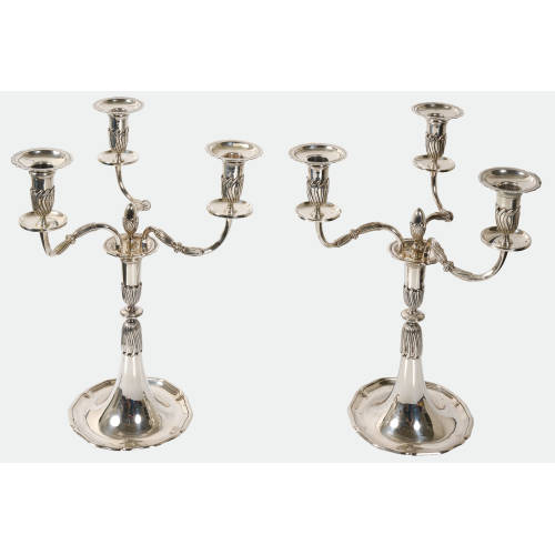 PAAR GIRANDOLEN : Bern, 1. H�lfte 20. Jh. (Pochon Fr�res) (DOBIASCHOFSKY AUKTIONEN AG)