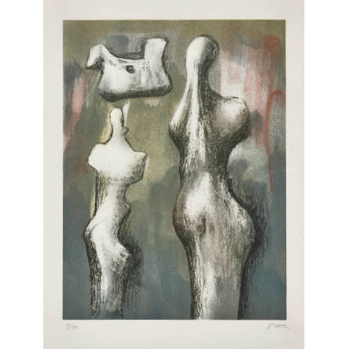 HENRY MOORE : 'Three Sculpture Ideas' (DOBIASCHOFSKY AUKTIONEN AG)