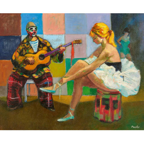 PAUL JAKOB) PAOLO (EIGTL. M�LLER : 'Clown + Balleteuse' (DOBIASCHOFSKY AUKTIONEN AG)