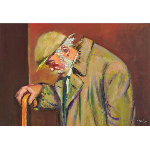 PAUL JAKOB) PAOLO (EIGTL. M�LLER : Clochard mit Stock (DOBIASCHOFSKY AUKTIONEN AG)