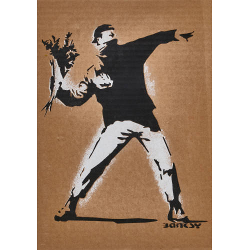 BANKSY : 'Flower Thrower' (DOBIASCHOFSKY AUKTIONEN AG)