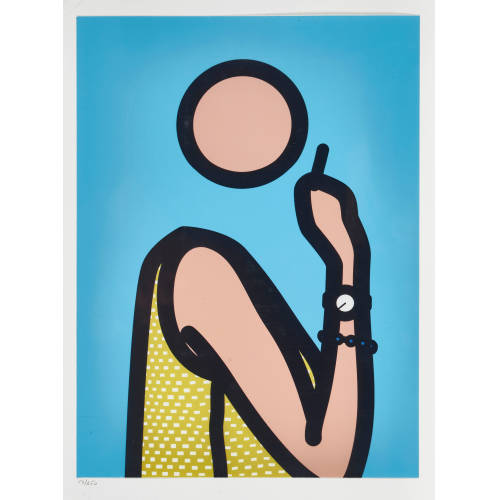 JULIAN OPIE : 'Ruth with a cigarette 3' (DOBIASCHOFSKY AUKTIONEN AG)