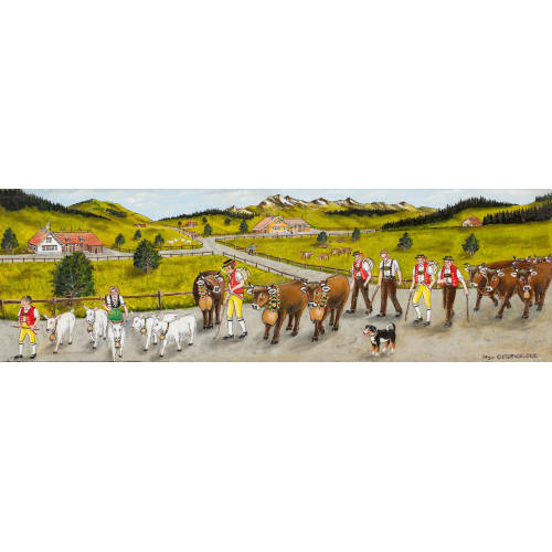 MAX OSTERWALDER : Appenzeller Alpaufzug (DOBIASCHOFSKY AUKTIONEN AG)