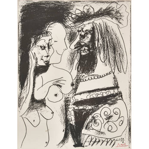 PABLO PICASSO : 'Le vieux roi' (DOBIASCHOFSKY AUKTIONEN AG)