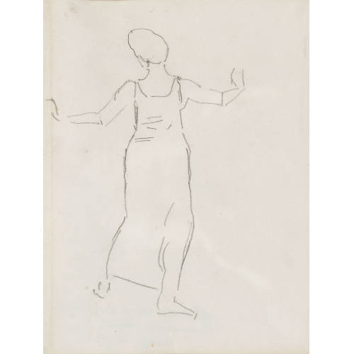 FERDINAND HODLER : Figurenstudie zu 'Ergriffenes Weib' (DOBIASCHOFSKY AUKTIONEN AG)