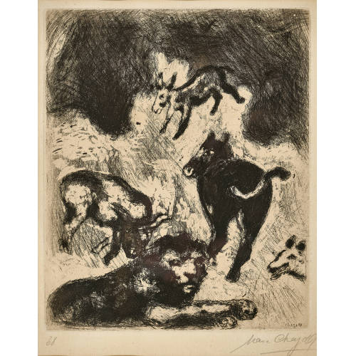 MARC CHAGALL : 'Le Lion devenu vieux' (DOBIASCHOFSKY AUKTIONEN AG)