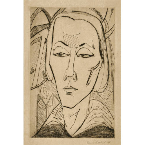 ERICH HECKEL : 'M�dchenkopf' (DOBIASCHOFSKY AUKTIONEN AG)