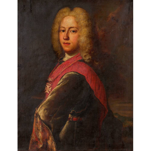 18. JH. SCHWEIZ : Halbportr�t von Albert Friedrich Reichsgraf von Erlach (1696-1788), Herr von Jegenstorf (DOBIASCHOFSKY AUKTIONEN AG)