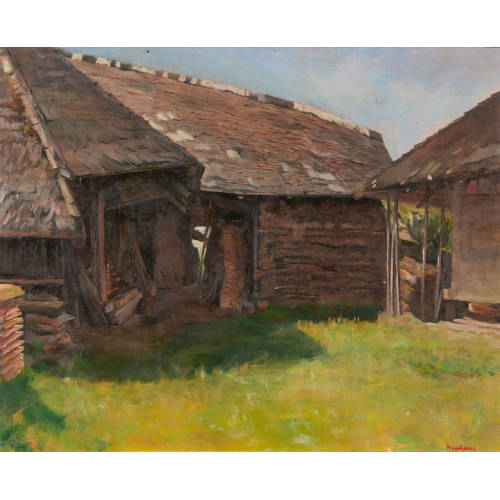WERNER NEUHAUS : 'Alte Bauernh�user (Waldhaus)' (DOBIASCHOFSKY AUKTIONEN AG)